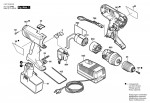 Bosch 0 601 948 4DE Gsr 14,4 Ve-2 Cordless Screw Driver 14.4 V / Eu Spare Parts
